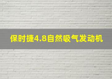 保时捷4.8自然吸气发动机