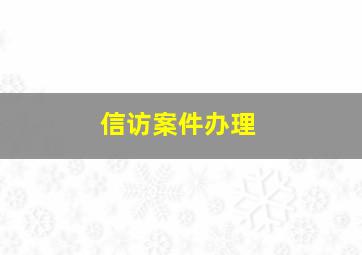 信访案件办理