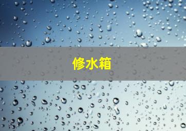 修水箱