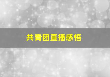 共青团直播感悟