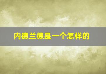 内德兰德是一个怎样的