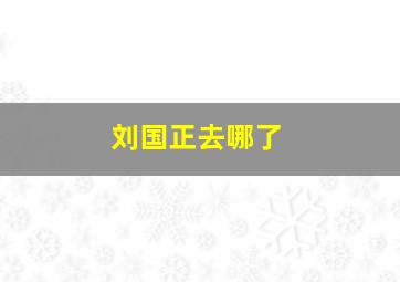 刘国正去哪了