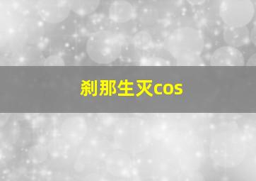 刹那生灭cos