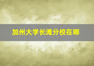 加州大学长滩分校在哪