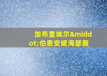 加布里埃尔·伯恩安妮海瑟薇