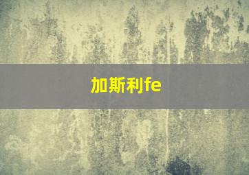 加斯利fe