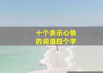 十个表示心情的词语四个字