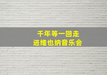 千年等一回走进维也纳音乐会