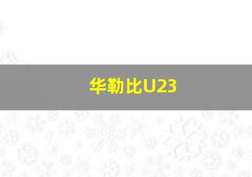 华勒比U23