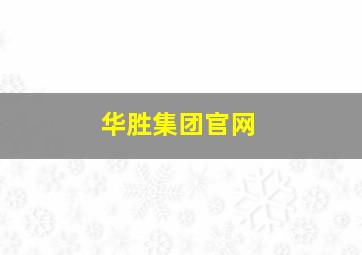 华胜集团官网