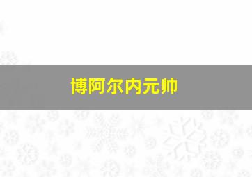 博阿尔内元帅