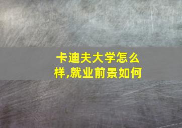 卡迪夫大学怎么样,就业前景如何