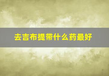 去吉布提带什么药最好