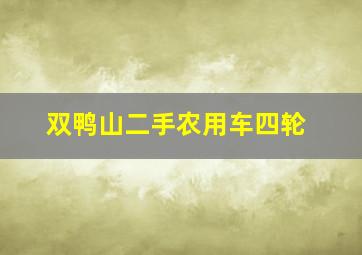 双鸭山二手农用车四轮