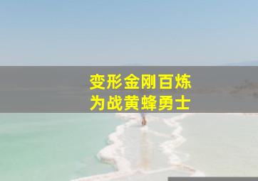 变形金刚百炼为战黄蜂勇士