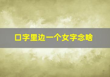 口字里边一个女字念啥