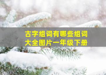 古字组词有哪些组词大全图片一年级下册