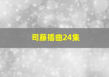 司藤插曲24集