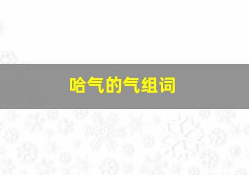 哈气的气组词