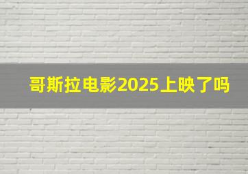 哥斯拉电影2025上映了吗