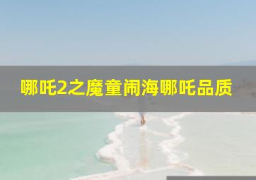 哪吒2之魔童闹海哪吒品质