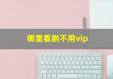 哪里看剧不用vip