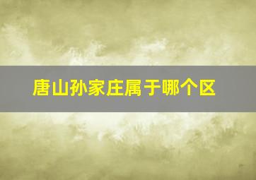 唐山孙家庄属于哪个区