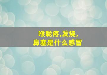 喉咙疼,发烧,鼻塞是什么感冒