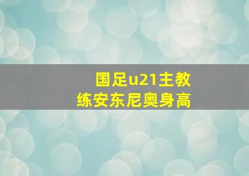 国足u21主教练安东尼奥身高