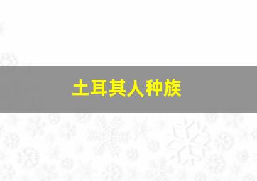 土耳其人种族