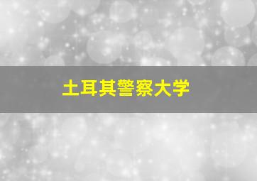 土耳其警察大学