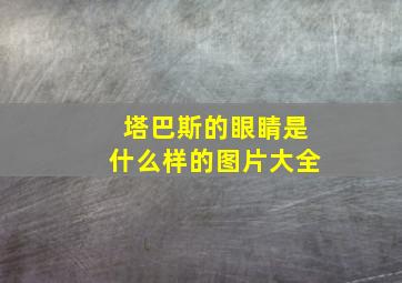 塔巴斯的眼睛是什么样的图片大全