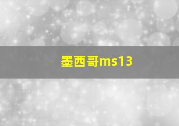 墨西哥ms13