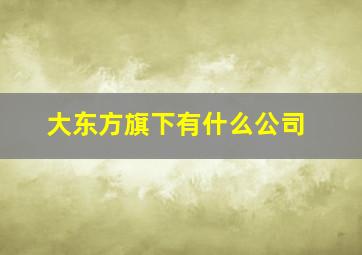 大东方旗下有什么公司