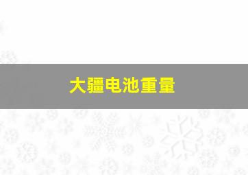 大疆电池重量