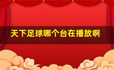 天下足球哪个台在播放啊