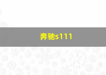 奔驰s111