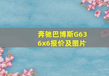 奔驰巴博斯G636x6报价及图片