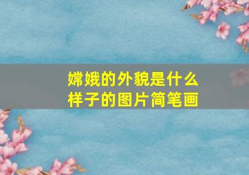 嫦娥的外貌是什么样子的图片简笔画