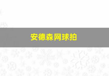 安德森网球拍