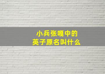 小兵张嘎中的英子原名叫什么