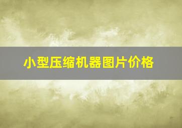 小型压缩机器图片价格