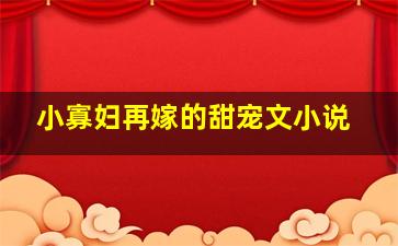 小寡妇再嫁的甜宠文小说