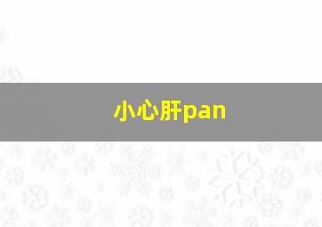 小心肝pan