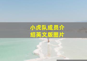 小虎队成员介绍英文版图片