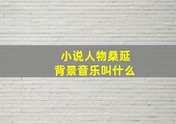 小说人物桑延背景音乐叫什么