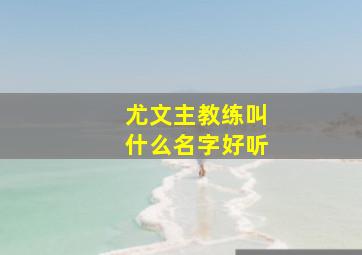 尤文主教练叫什么名字好听