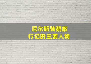 尼尔斯骑鹅旅行记的主要人物