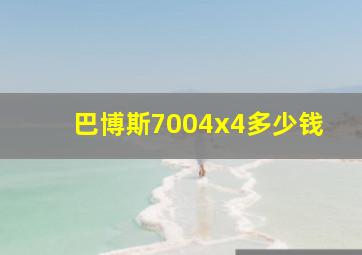 巴博斯7004x4多少钱