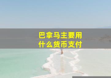 巴拿马主要用什么货币支付